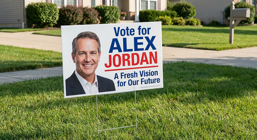 	Custom Campaign Yard Sign for Alex | Banners.com