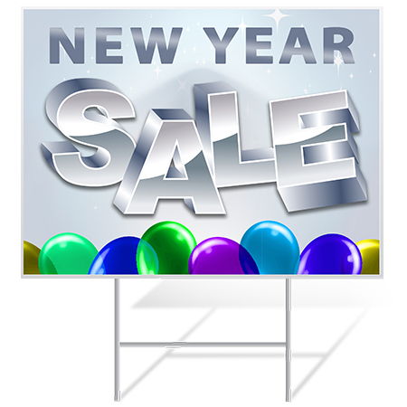New Year's Yard Signs