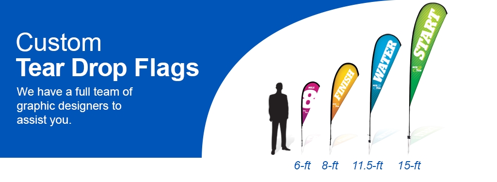 Tear Drop Flags