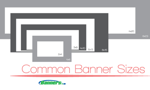 Common vinyl banner sizes