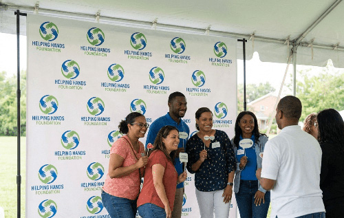 Helping Hands Foundation - Step and Repeat Banner | Banners.com