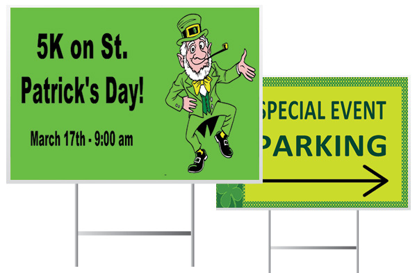 St Patrick's Day Yard Signs