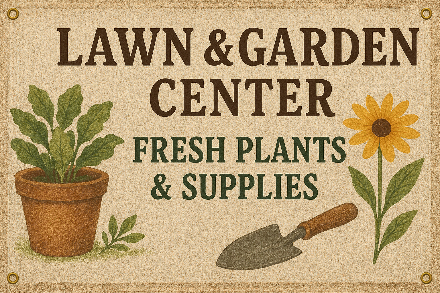 Lawn and Garden Banner | Banners.com