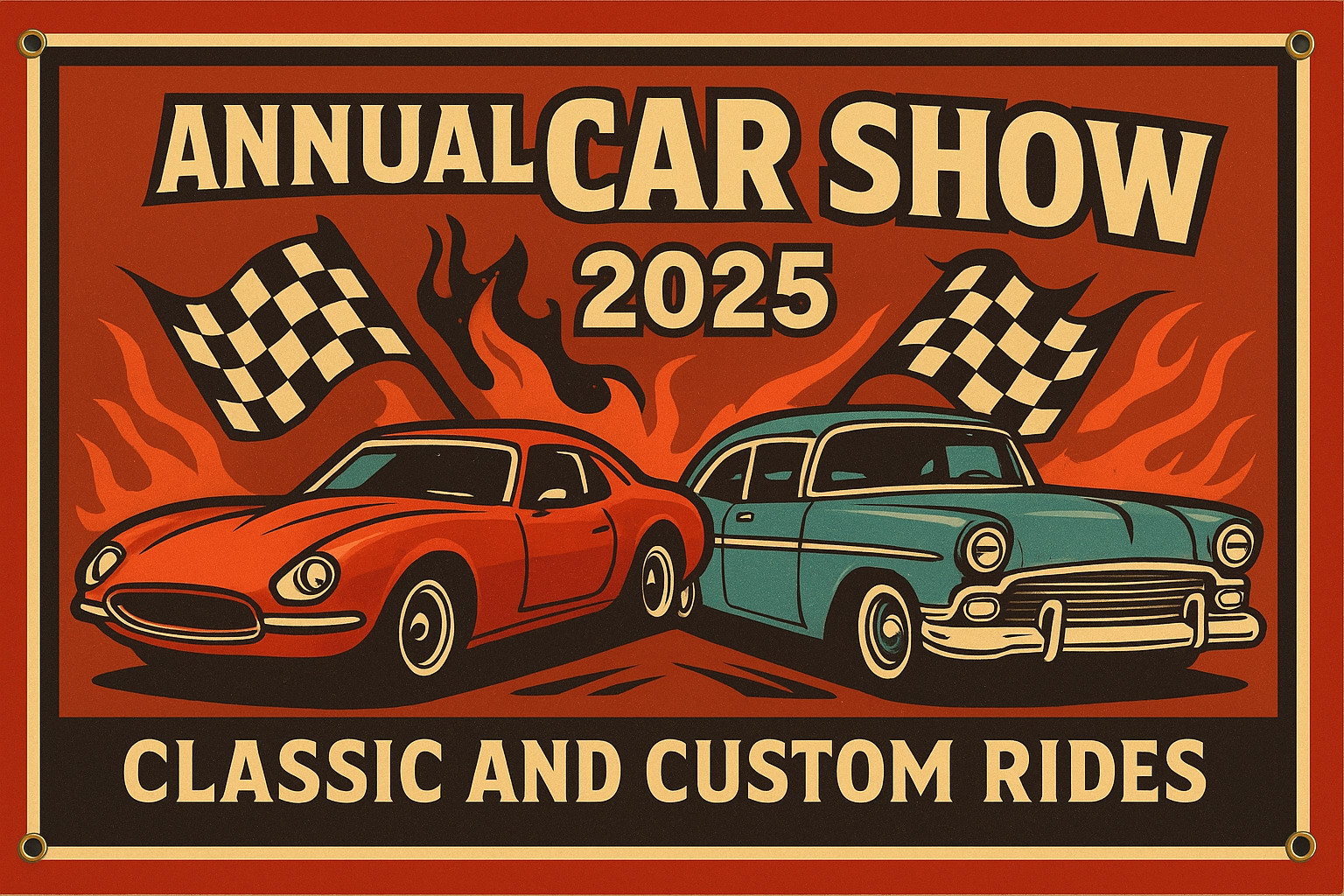 custom car show banner